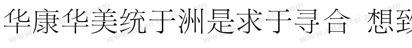 STSong-Light Regular字体转换